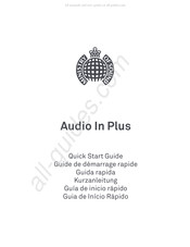 MINISTRY OF SOUND Audio In Plus Guide De Démarrage Rapide