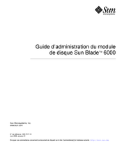 Sun Blade 6000 Guide D'administration