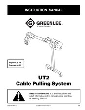 Textron Greenlee UT2 Manuel D'instructions