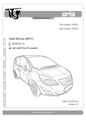 bosal oris 050223 Instructions De Montage