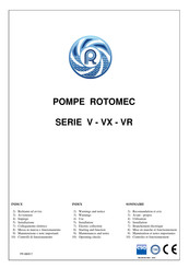 Rotomec VX Serie Mode D'emploi