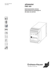 Endress+Hauser silometer FMC 420 Instructions De Montage Et De Mise En Service