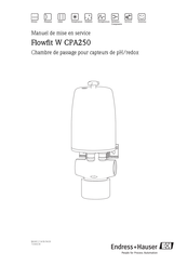 Endress+Hauser Flowfit W CPA250 Manuel De Mise En Service