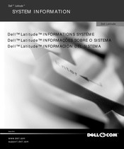 Dell Latitude PP01L Manuel Système