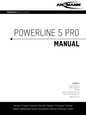 Ansmann POWERLINE 5 PRO Manuel D'instructions