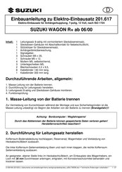 Suzuki 201.617 Instructions De Montage