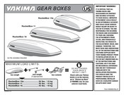 Yakima GEAR BOXES RocketBox 11 Mode D'emploi