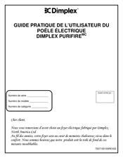 Dimplex PURIFIRE TDS8515T Guide De L'utilisateur
