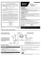 Sylvania C6420FE Guide D'utilisation