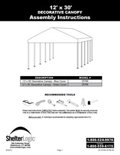 ShelterLogic 25769 Instructions D'assemblage