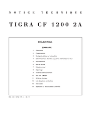 Chappee TIGRA CF 1200 2A Notice Technique