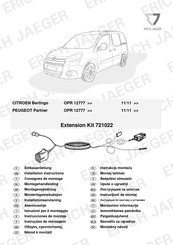 Erich Jaeger 721022 Consignes De Montage