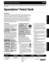 Speedaire 1ZMG5 Instructions D'utilisation Et Manuel De Pièces