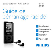 Philips GoGear SA5115 Guide De Démarrage Rapide