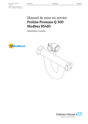Endress+Hauser ProLine Promass Q 300 Manuel De Mise En Service