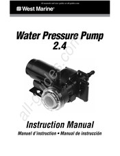 West Marine Water Pressure Pump 2.4 Manuel D'instruction