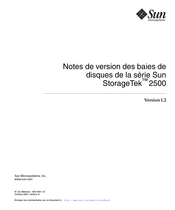 Sun StorageTek 2500 Mode D'emploi