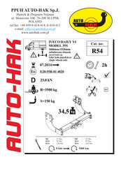 AUTO-HAK R54 Instructions De Montage