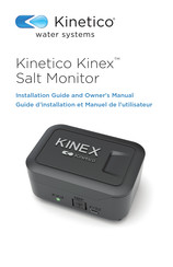 Kinetico Water Systems Kinex Guide D'installation Et Manuel De L'utilisateur