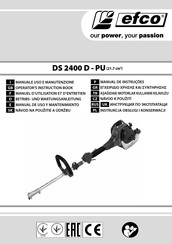 Efco DS 2400 D-PU Manuel D'utilisation Et D'entretien