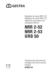 GESTRA NRR 2-53 Traduction Des Instructions De Montage Et De Mise En Service D'origine