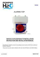 H2O SC101.00 Notice D'utilisation Et D'installation