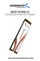 Sabrent ROCKET Q4 NVMe 4.0 Guide D'installation