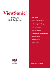 ViewSonic PJ402D Guide De L'utilisateur