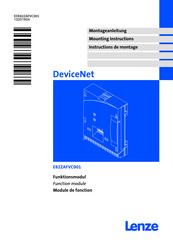 Lenze DeviceNet E82ZAFVC001 Instructions De Montage