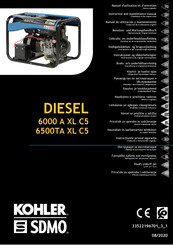 Kohler SDMO TECHNIC 6500 A AVR UK C5 Manuel D'utilisation Et D'entretien