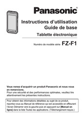 Panasonic FZ-F1 Serie Instructions D'utilisation