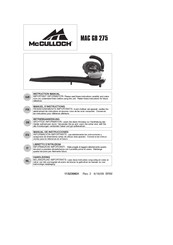 Mcculloch MAC GB 275 Manuel D'instructions