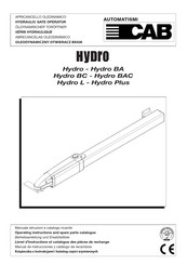 CAB Hydro BA Livret D'instructions Et Catalogue Des Pieces De Rechange