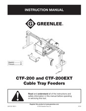 Greenlee CTF-200EXT Manuel D'instructions
