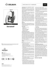 Orliman Dorsotech Instructions D'utilisation Et D'entretien