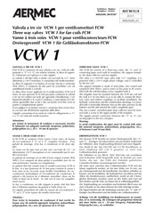 AERMEC VCW 1 Manuel D'installation