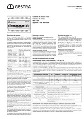 Gestra NRS 1-50 Fiche Technique