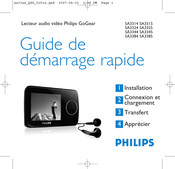 Philips GoGear SA3345 Guide De Démarrage Rapide