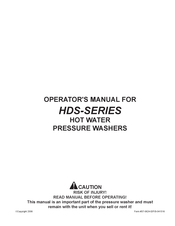 Hydrotech HDS-3506-1H6G Mode D'emploi