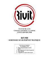 RIVIT RIV508 Manuel D'instructions