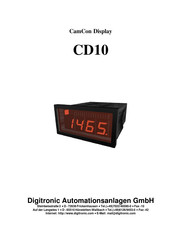 Digitronic Automationsanlagen CamCon Display CD10 Mode D'emploi