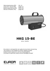 EUROM HKG 15-BE Manuel D'utilisation