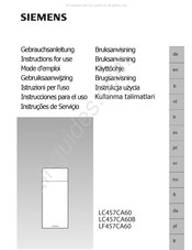 Siemens LC457CA60B Mode D'emploi