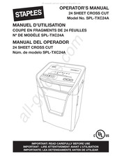 Staples SPL-TXC24A Manuel D'utilisation