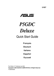 Asus P5GDC Deluxe Guide De Démarrage Rapide