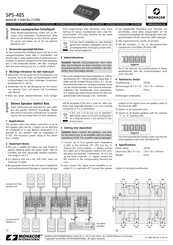 Monacor SPS-40S Notice