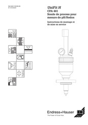 Endress+Hauser UniFit H CPA 441 Instructions De Montage Et De Mise En Service