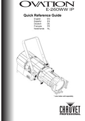 Chauvet Professional OVATION E-260WW IP Guide De Référence Rapide