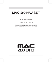 MAC Audio MAC 500 NAV SET Guide De Démarrage Rapide