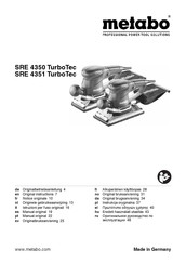 Metabo SRE 4351 TurboTec Notice Originale